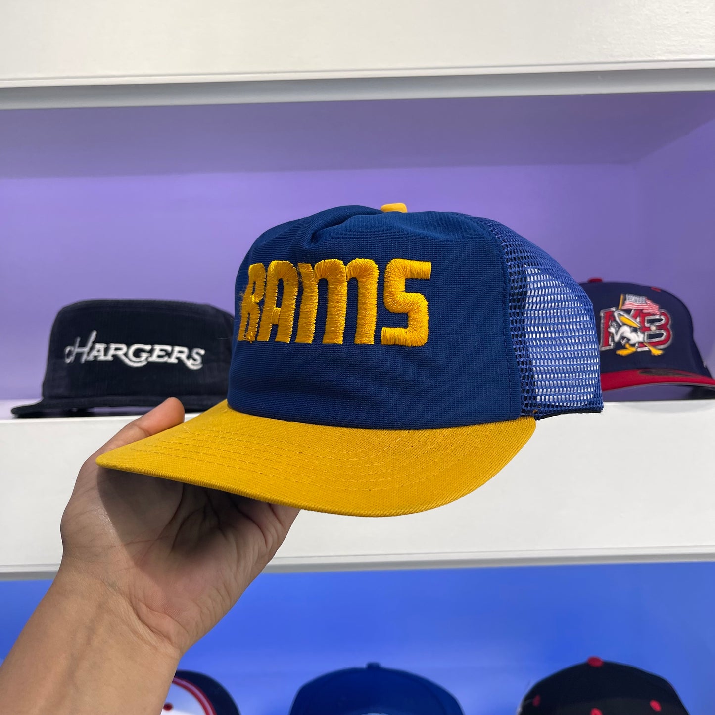 Vintage NFL 1980s Rams Snap Back New Era