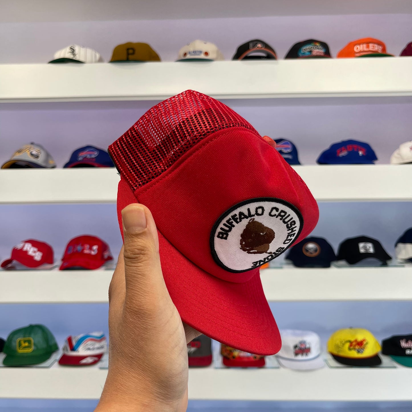 Vintage Buffalo Crushed Stone Trucker Snap Back