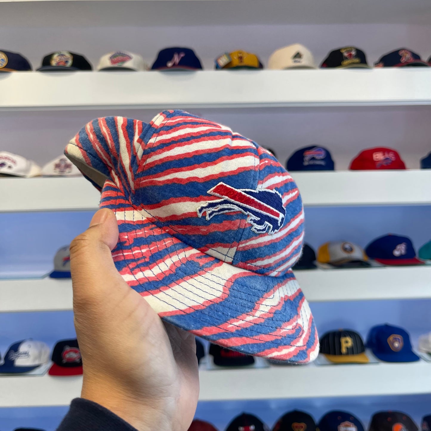 Vintage 1990s Buffalo Bills Zubaz Snap Back