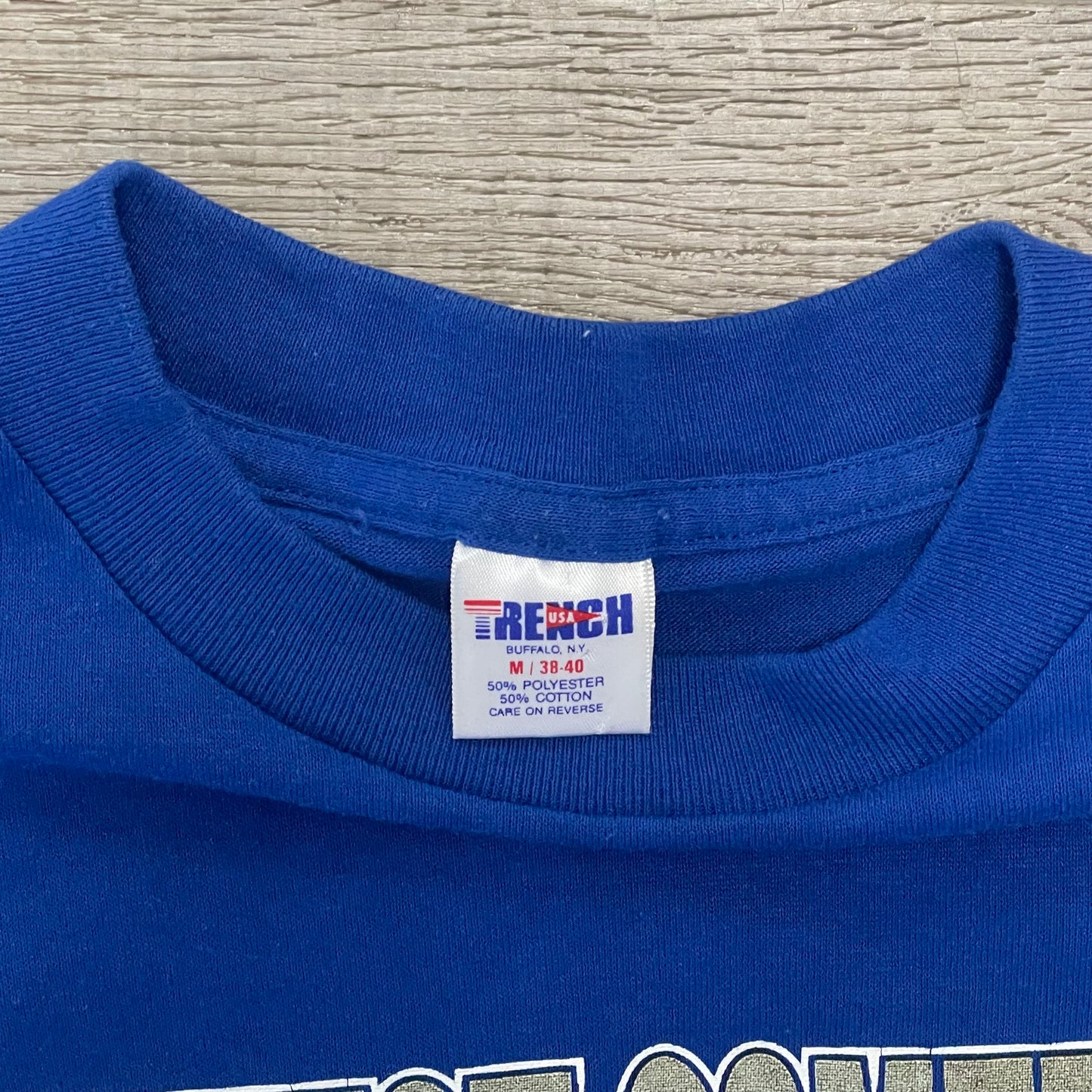 Vintage 1993 Buffalo Bills Greatest Comeback Trench Shirt Size Medium