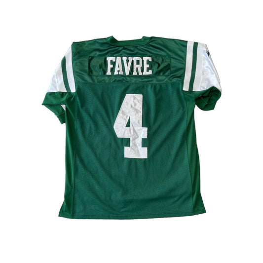 Vintage New York Jets Brett Favre #4 Reebok NFL Jersey - Size 48 (XL)