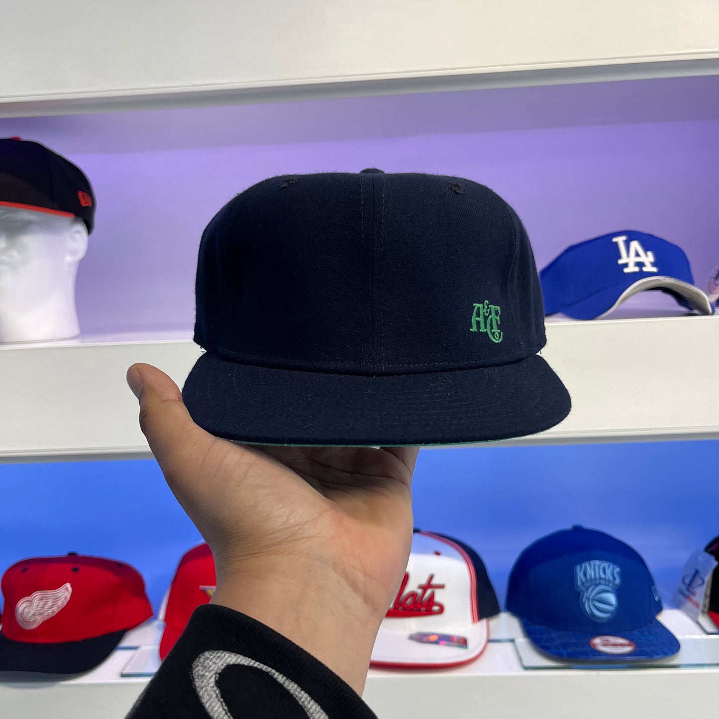 80S ABERCROMBIE AND FITCH NEW ERA FITTED HAT - 7 1/4
