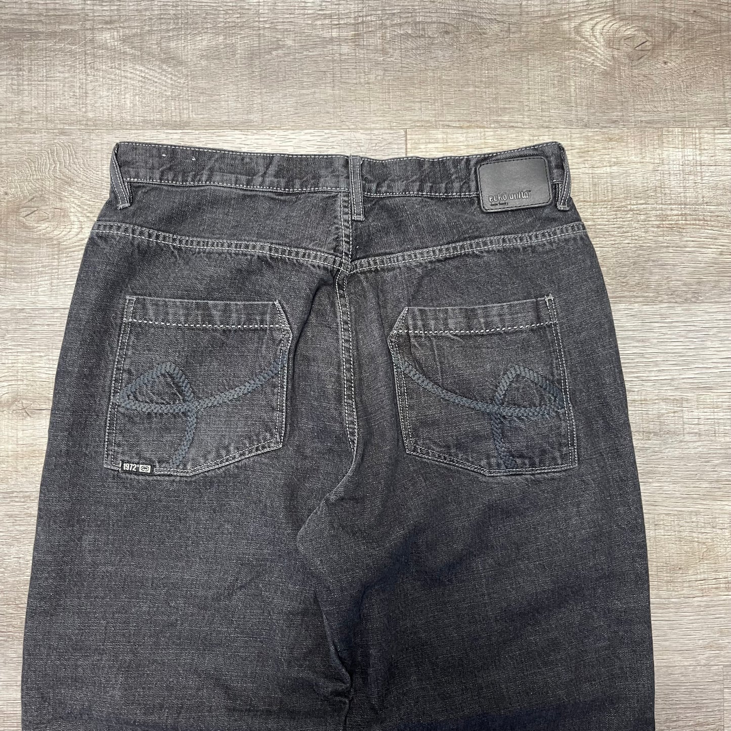 Vintage Y2K Ecko Unltd Denim Black Jeans Size 36x42