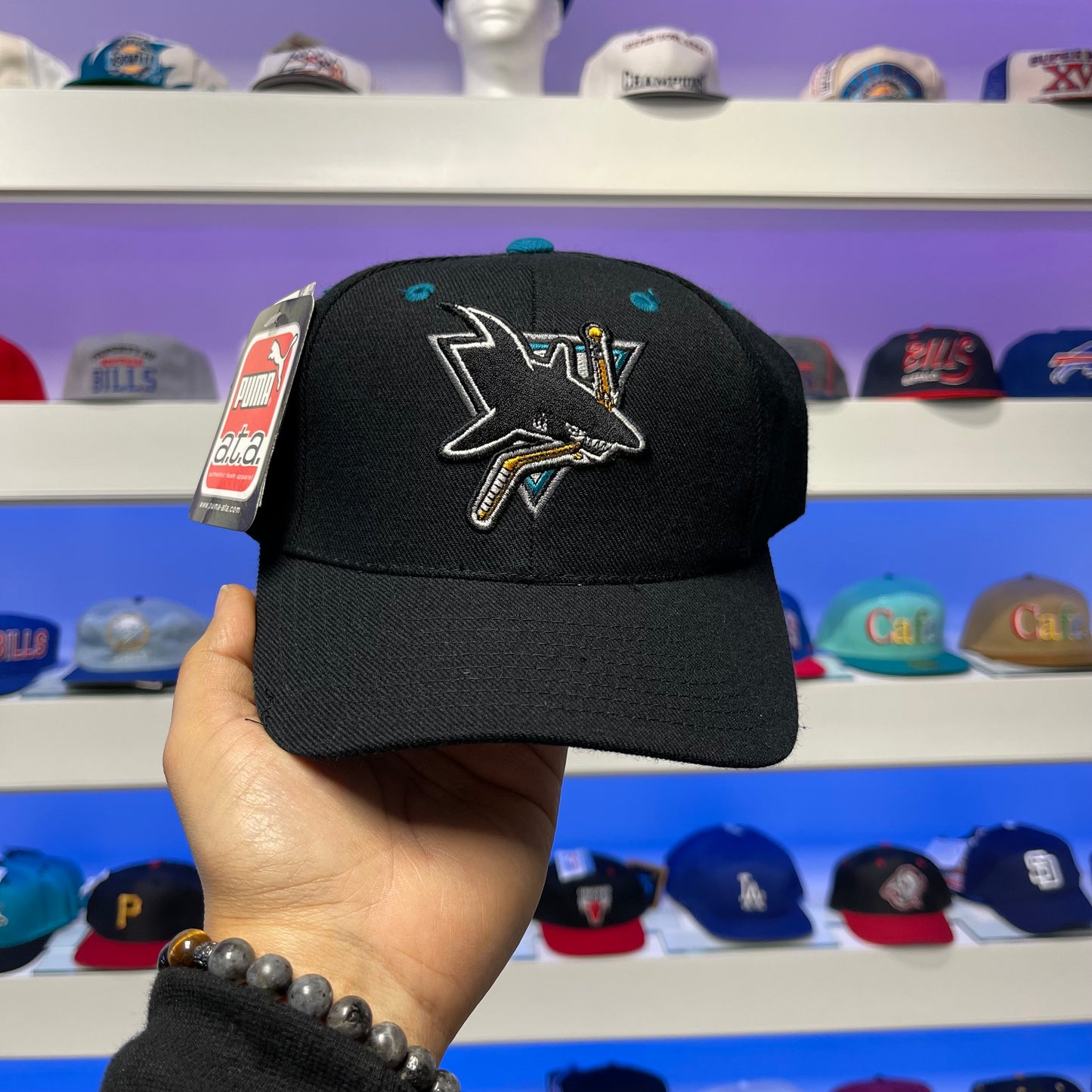 Vintage NHL San Jose Sharks Snap Back dead Stock New