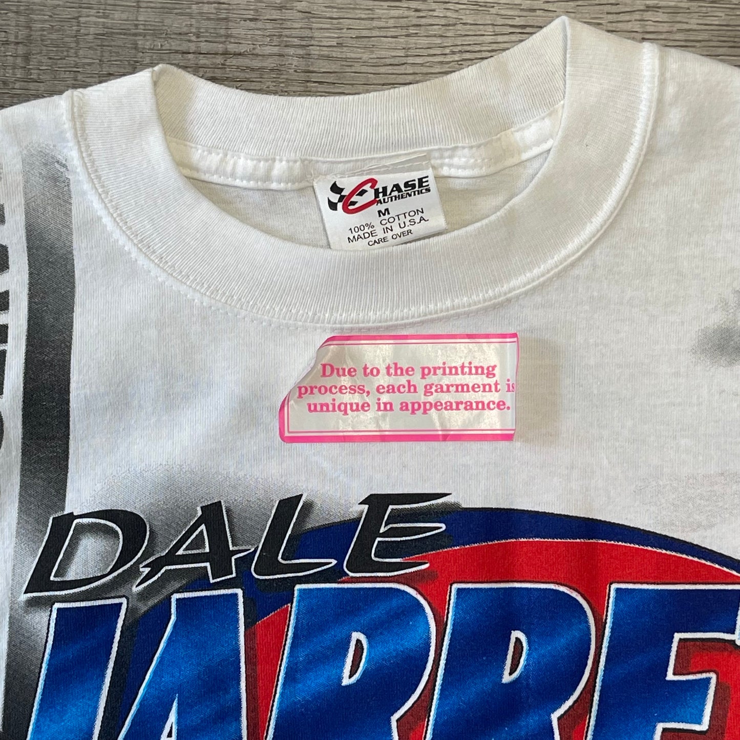 Dale Jarrett 90s Nascart Chase Authentic AOP Vintage T Shirt Medium New Dead Stock