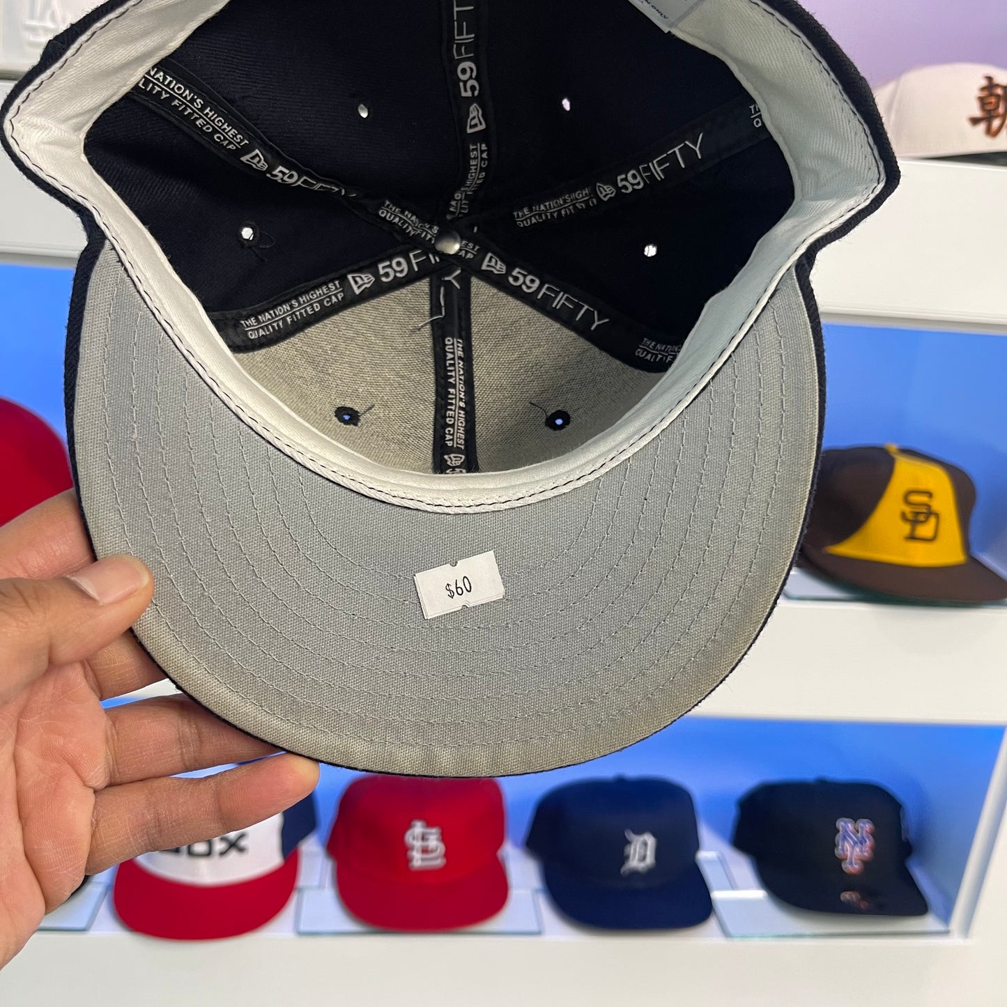 Vintage New York Yankees 59fifty New Era Fitted Size 7 5/8
