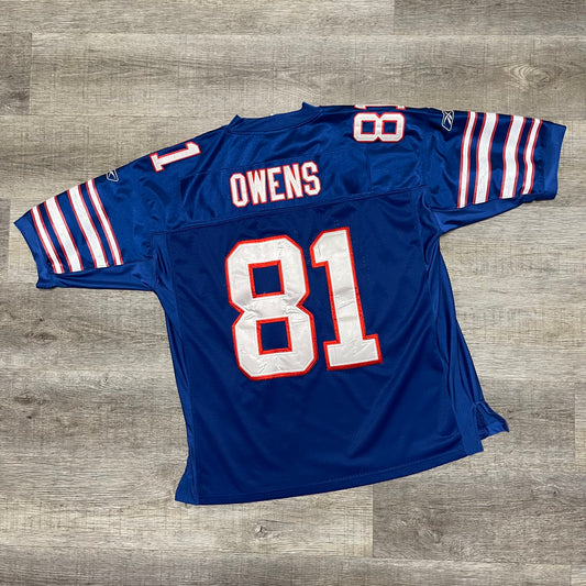 Vintage 2009 Terrell Owens 50th Anniversary Buffalo Bills Reebok Jersey Size XL