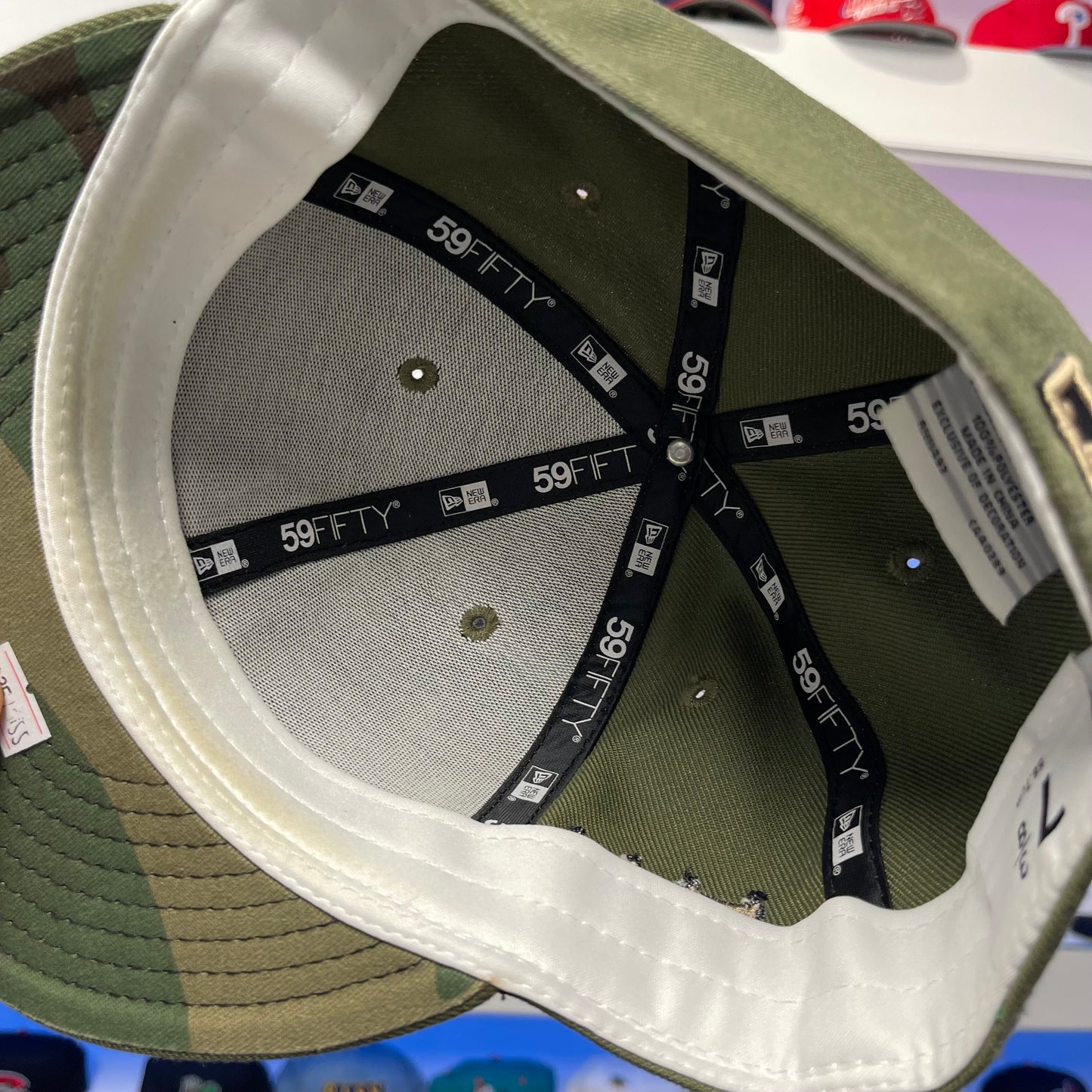 New York Yankees Olive Green Fitted Size 7 3/8