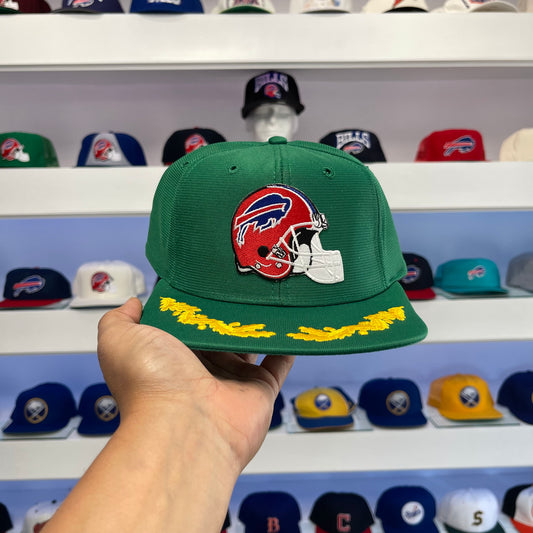 Vintage 1990s Buffalo Bills Kelly Green Wool Snap Back