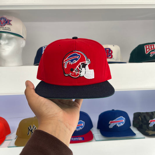 1990s Buffalo Bills Red Wool Wool Helmet Logo Snap Back