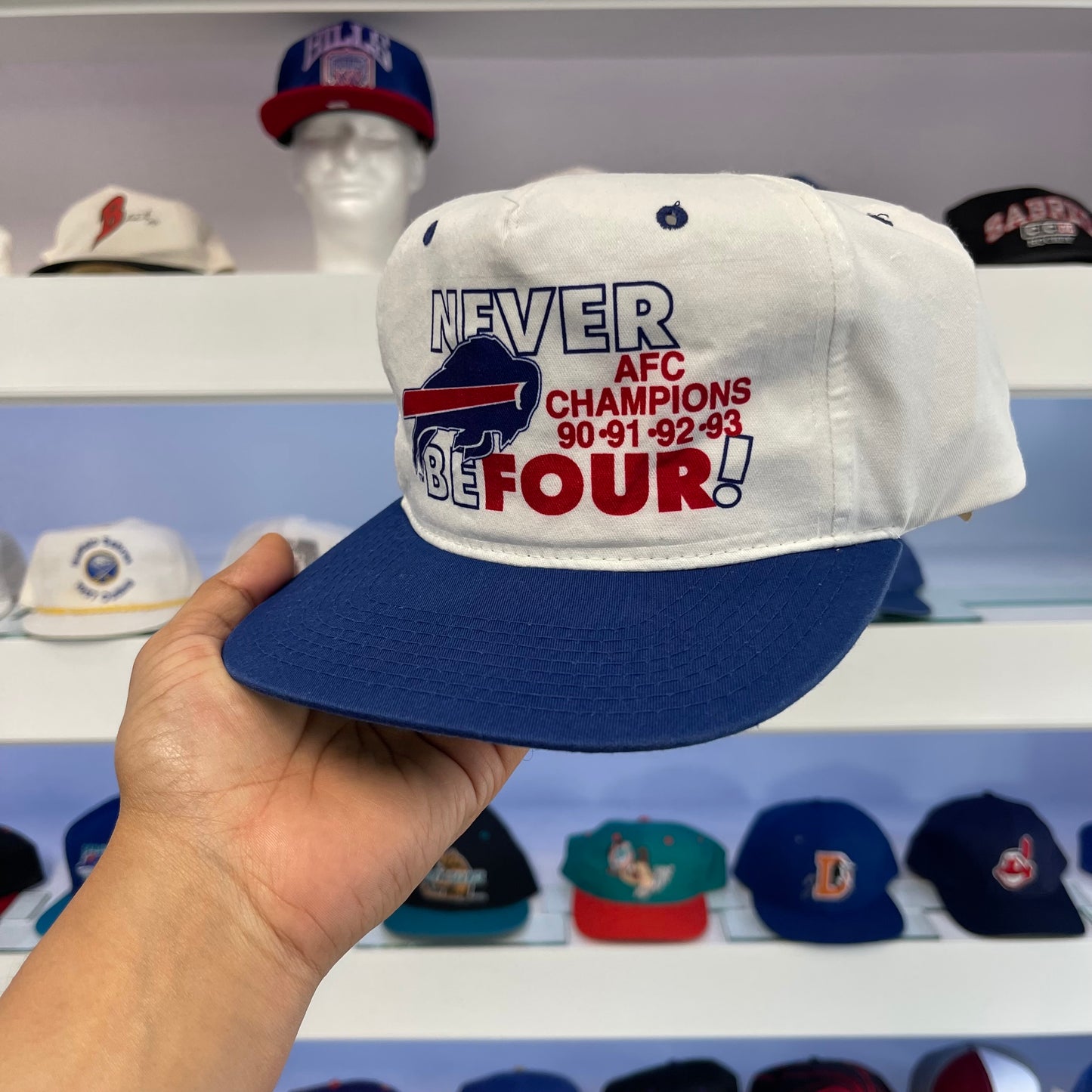 Vintage 1990s Buffalo Bills AFC Champions Snap Back