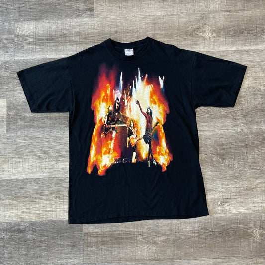 Vintage RARE 1996 Kiss Alive Worldwide 96’ 97’ Memorial Stadium Single Stitch Band Concert Shirt Size Large