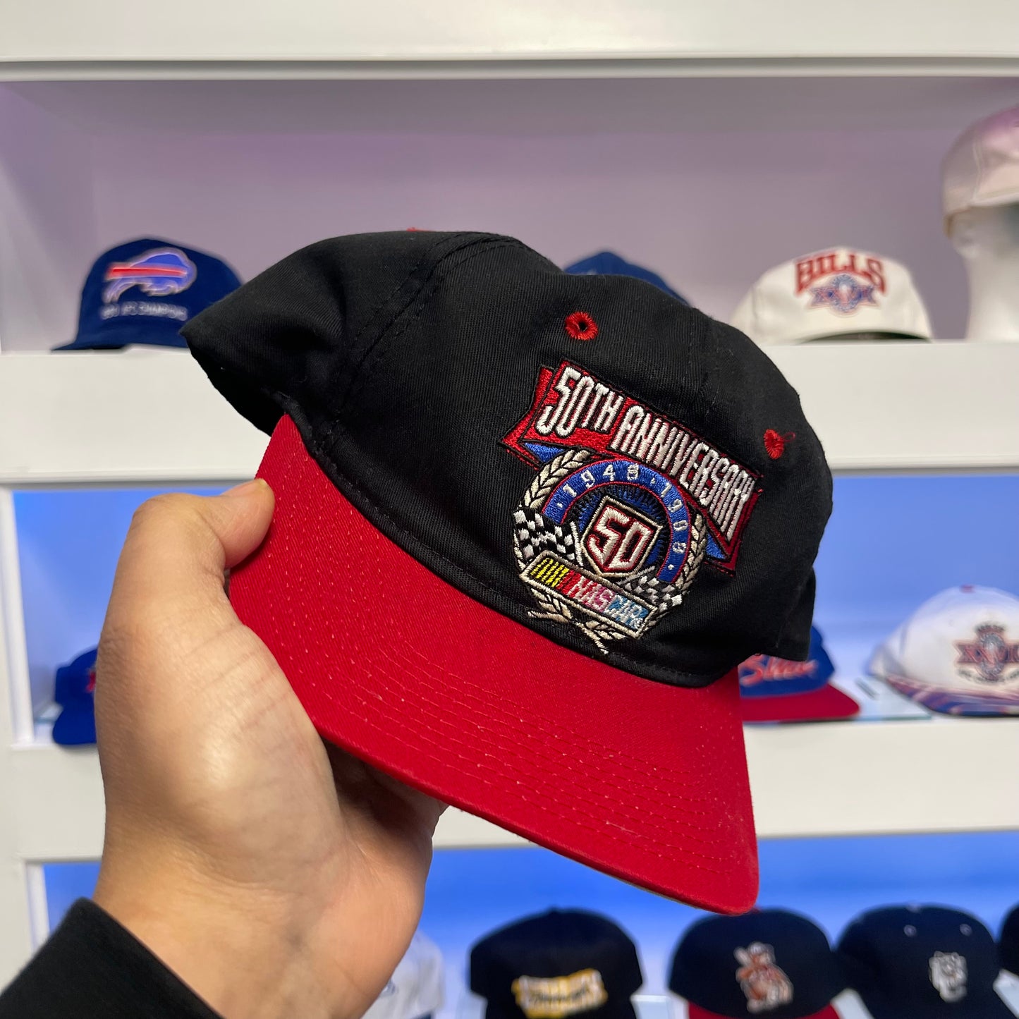 Vintage 1998 50th Anniversary NASCAR Twill Snap Back