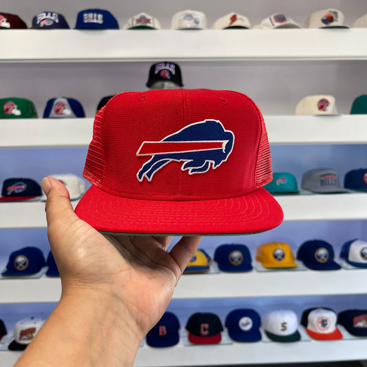 Vintage 1990s Buffalo Bills Red Trucker Snap Back