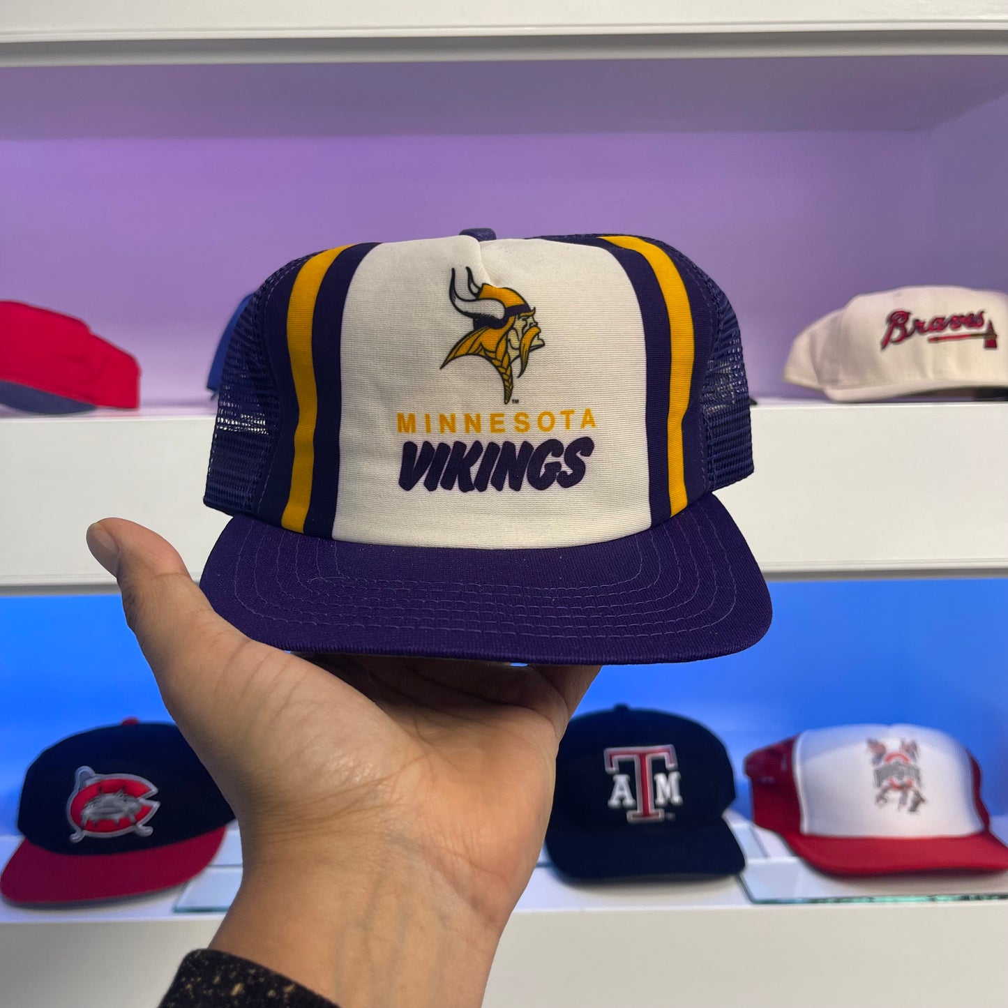 Vintage Minnesota Vikings Mesh Snap Back