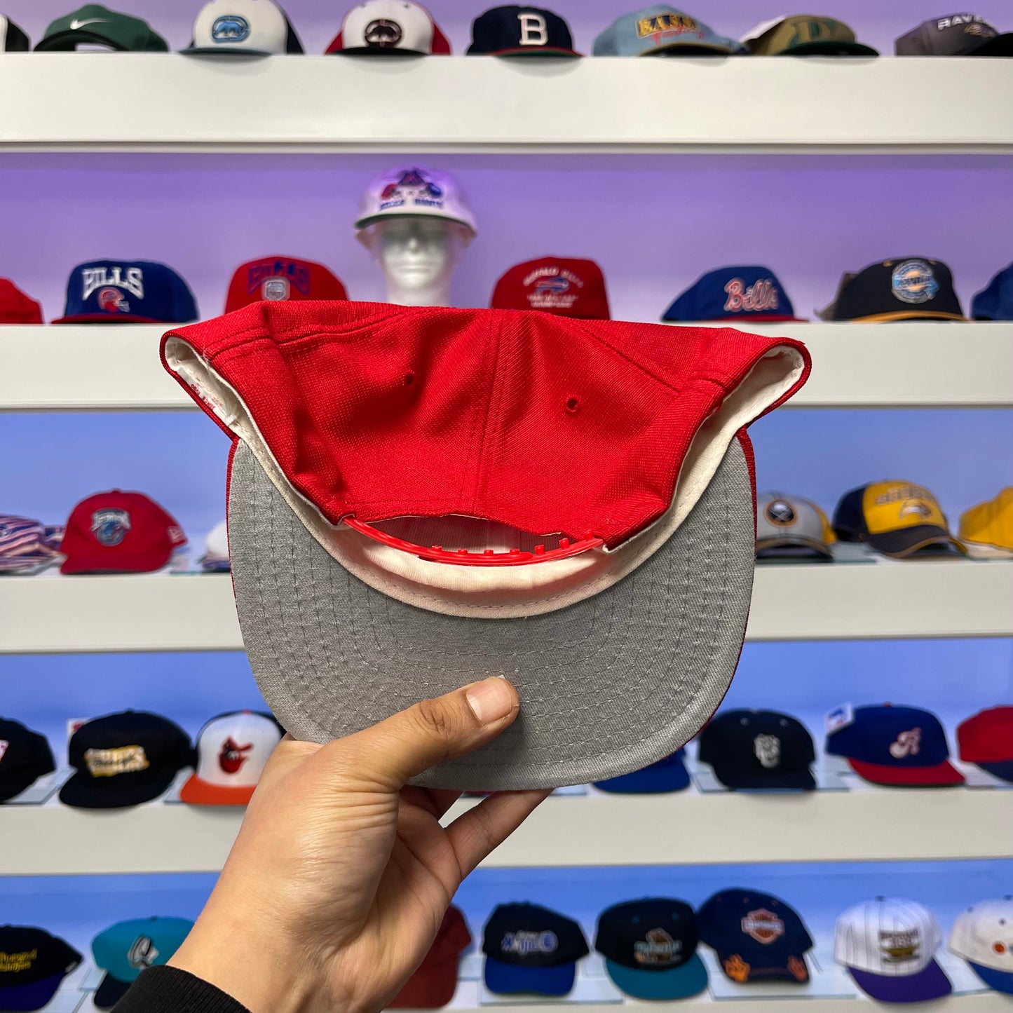 Vintage 1990s Lake Placid NY Nylon Snap Back