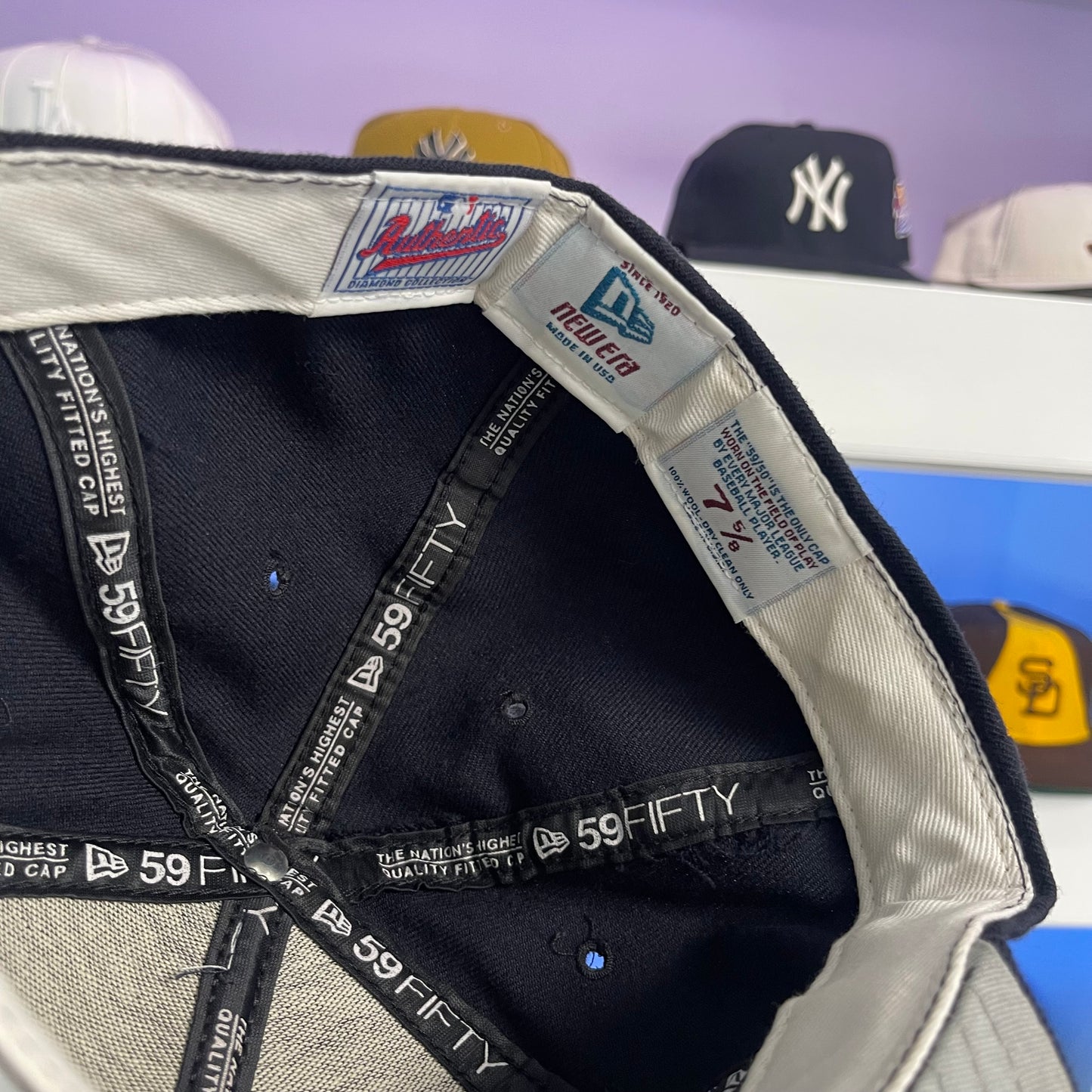 Vintage New York Yankees 59fifty New Era Fitted Size 7 5/8