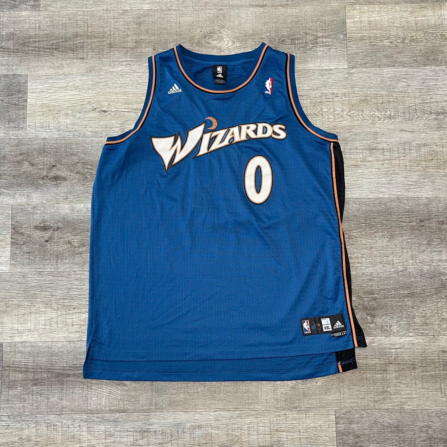 Vintage 2000s NBA Washington Wizards Gilbert Arenas Adidas Jersey Size XXL