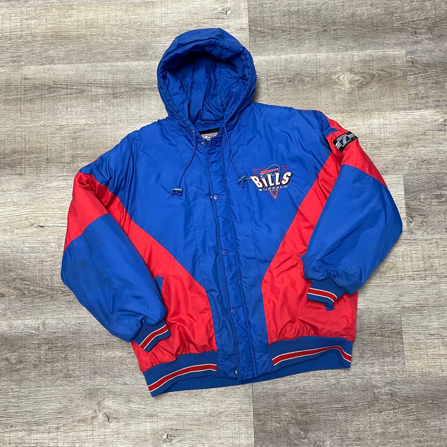 Vintage 1990s NFL Buffalo Bills Logo 7 Winter Jacket Size XL