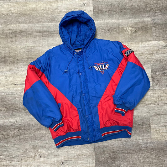 Vintage 1990s NFL Buffalo Bills Logo 7 Winter Jacket Size XL