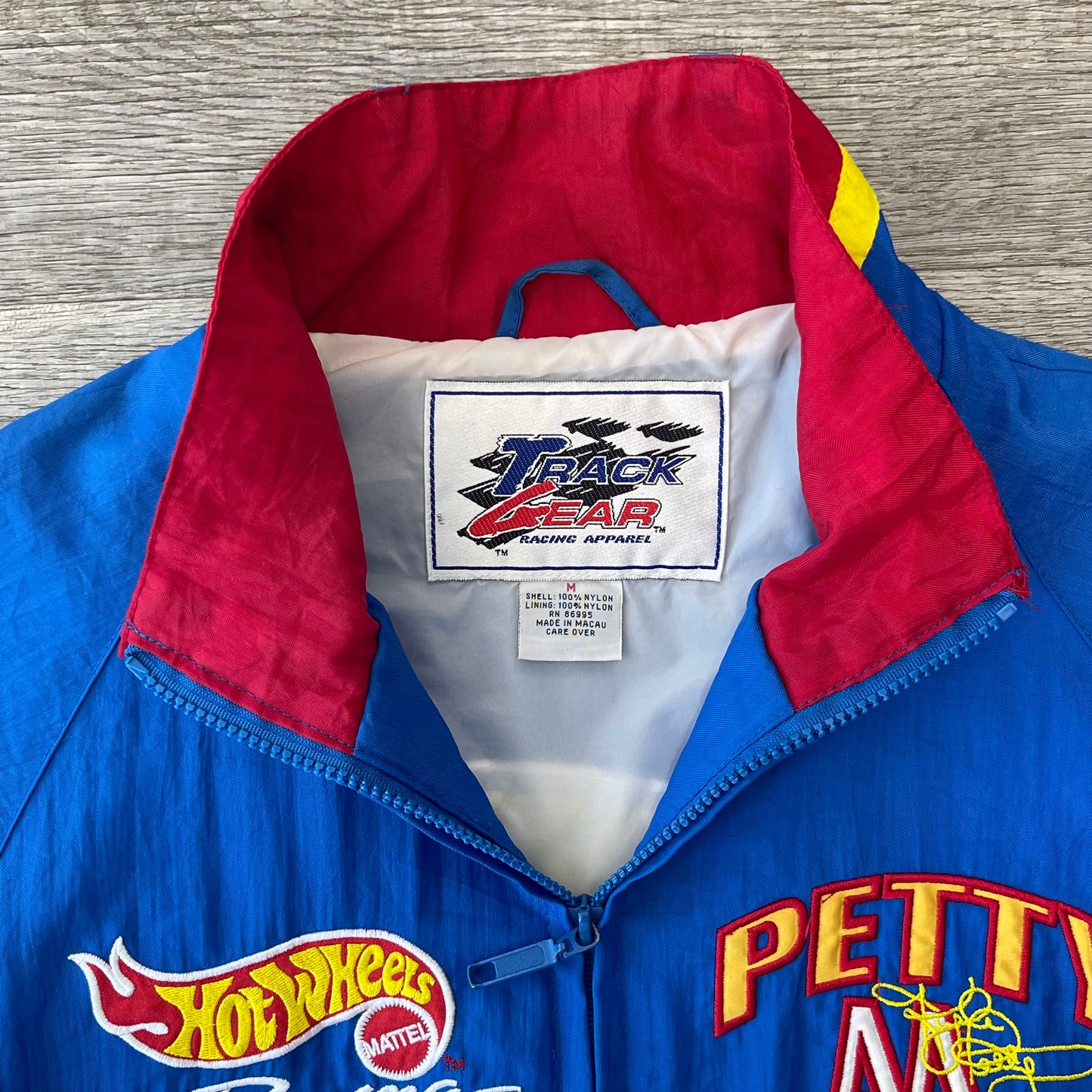 Vintage 1990s NASCAR Kyle Petty Hot Wheels Jacket Size Medium