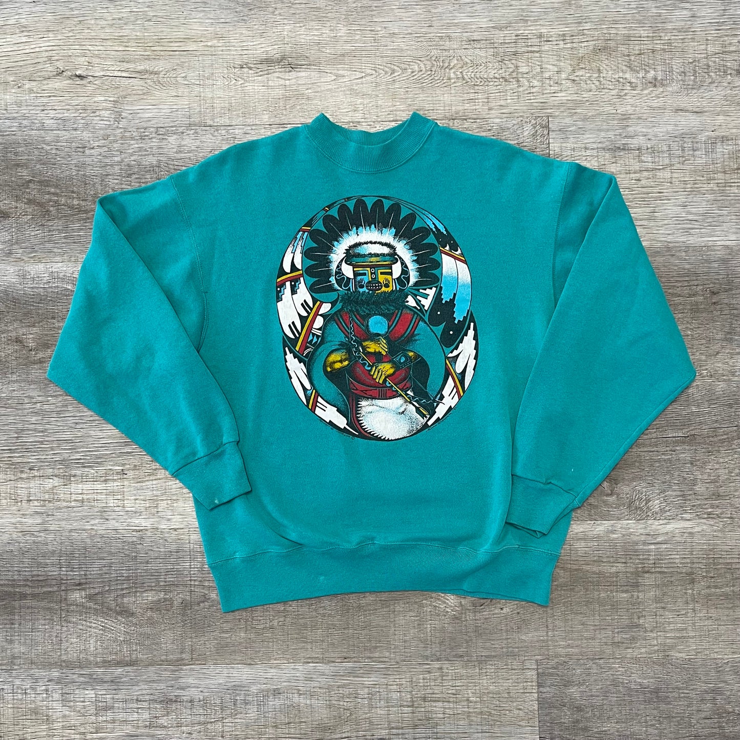 Vintage 1990s Native American Art Work Sweater Size Large