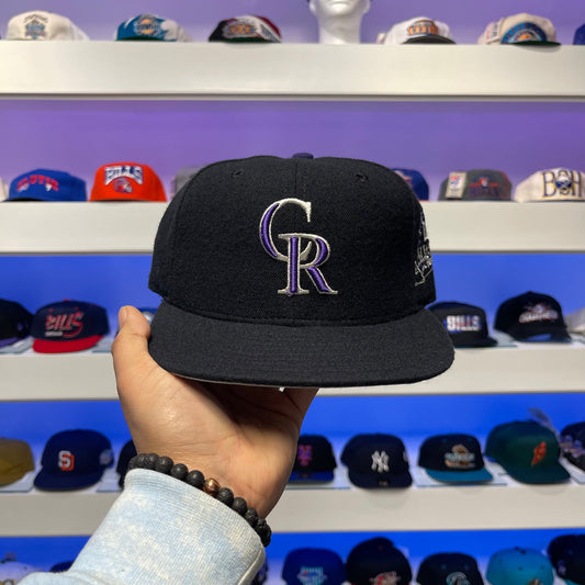 Vintage MLB 1990s Colorado Rockies All Star Game New Era 59fifty Fitted Size 7