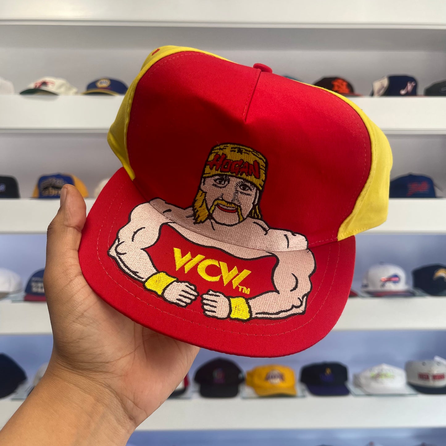 Vintage 1990s Hulk Hogan WCW Twill Snap Back