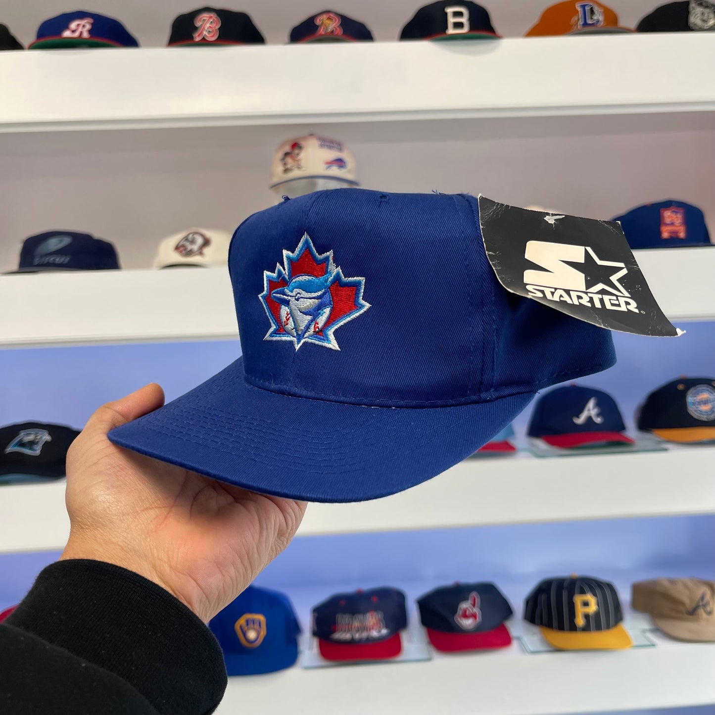 Vintage 1990s Toronto Blue Jays Starter Twill Snap Back New with Tags