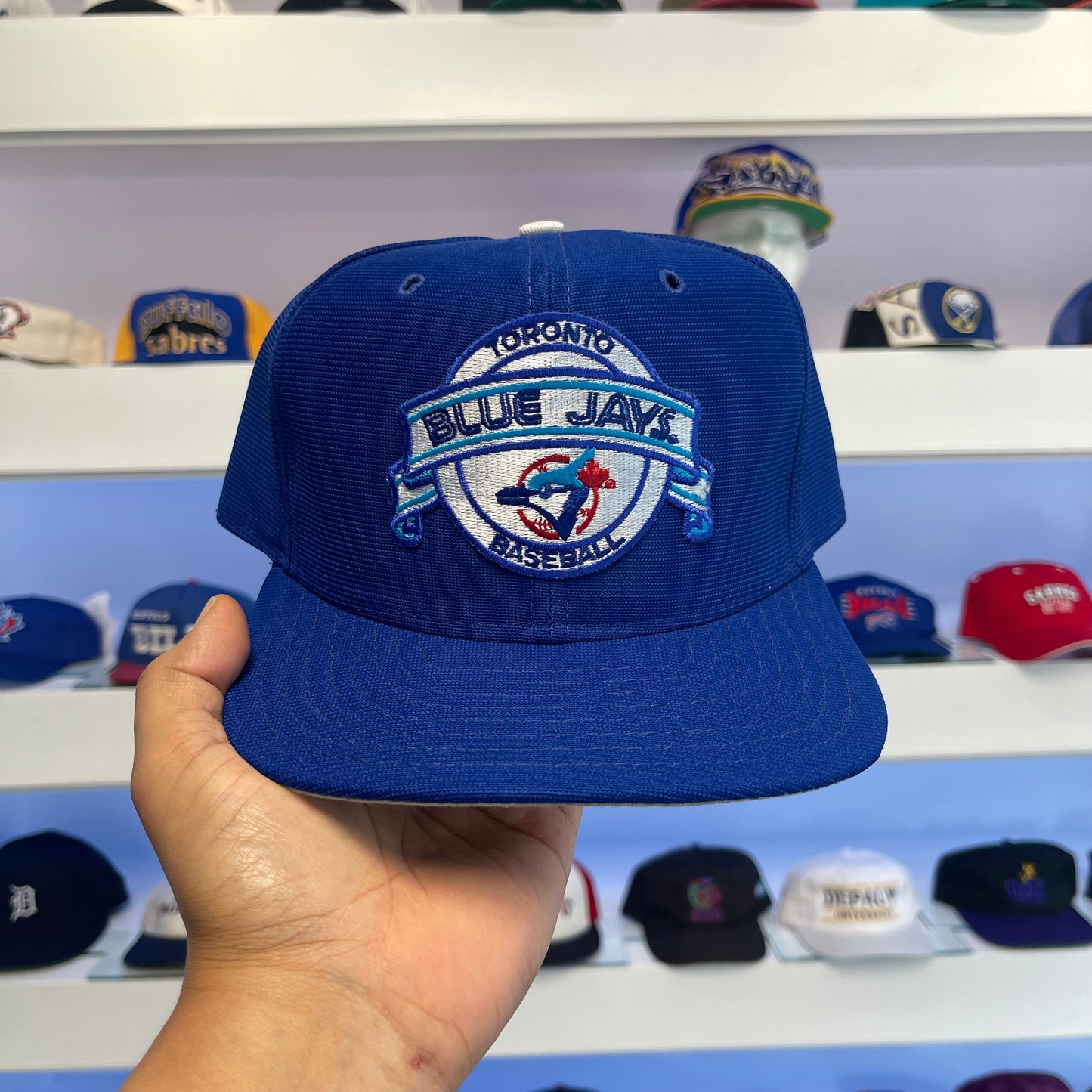 Vintage Toronto Blue Jays New Era Nylon Snap Back