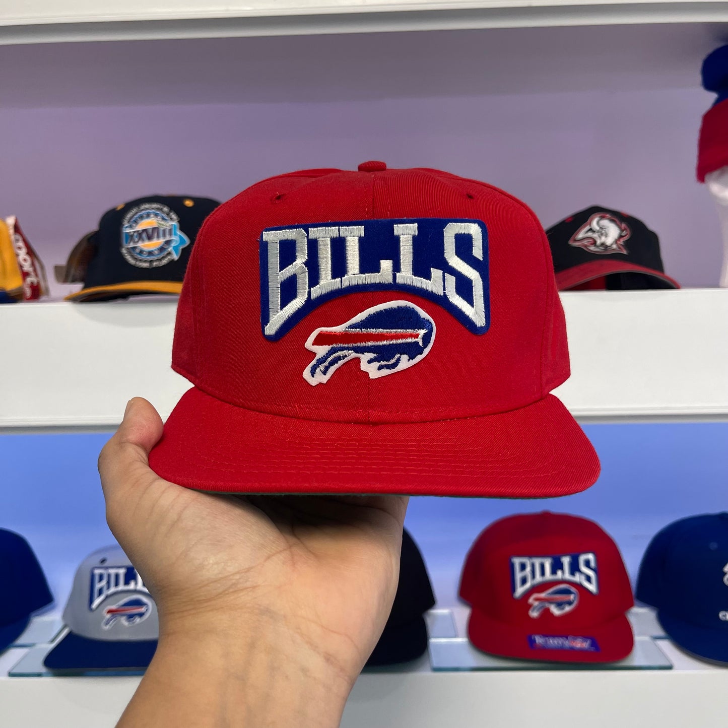 Vintage Buffalo Bills Red Wool Snap Back