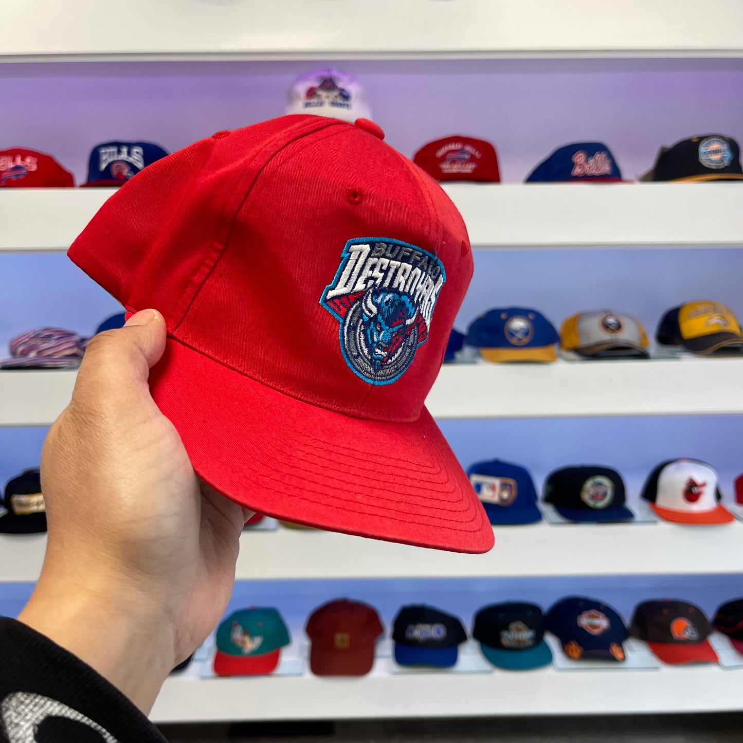 Vintage 1990s Buffalo Destroyers Twill Snap Back