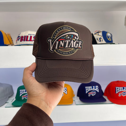 Everything Vintage Chocolate Trucker Snap Back