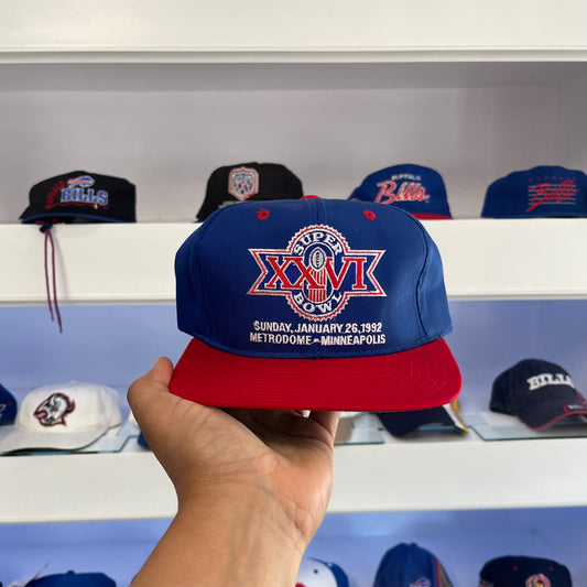 Vintage 1992 NFL Buffalo Bills Super Bowl XXVI Starter Twill Snap Back
