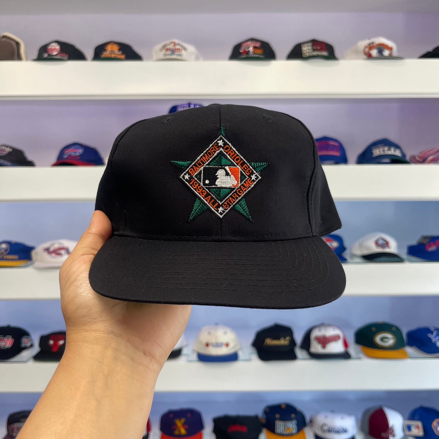 Vintage 1993 MLB Baltimore Orioles All Star Game Twill Snap Back