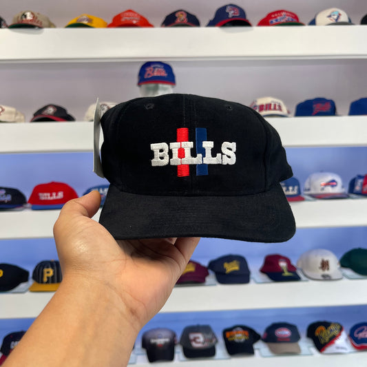 Vintage 1990s NFL Buffalo Bills Black Dome Snap Back