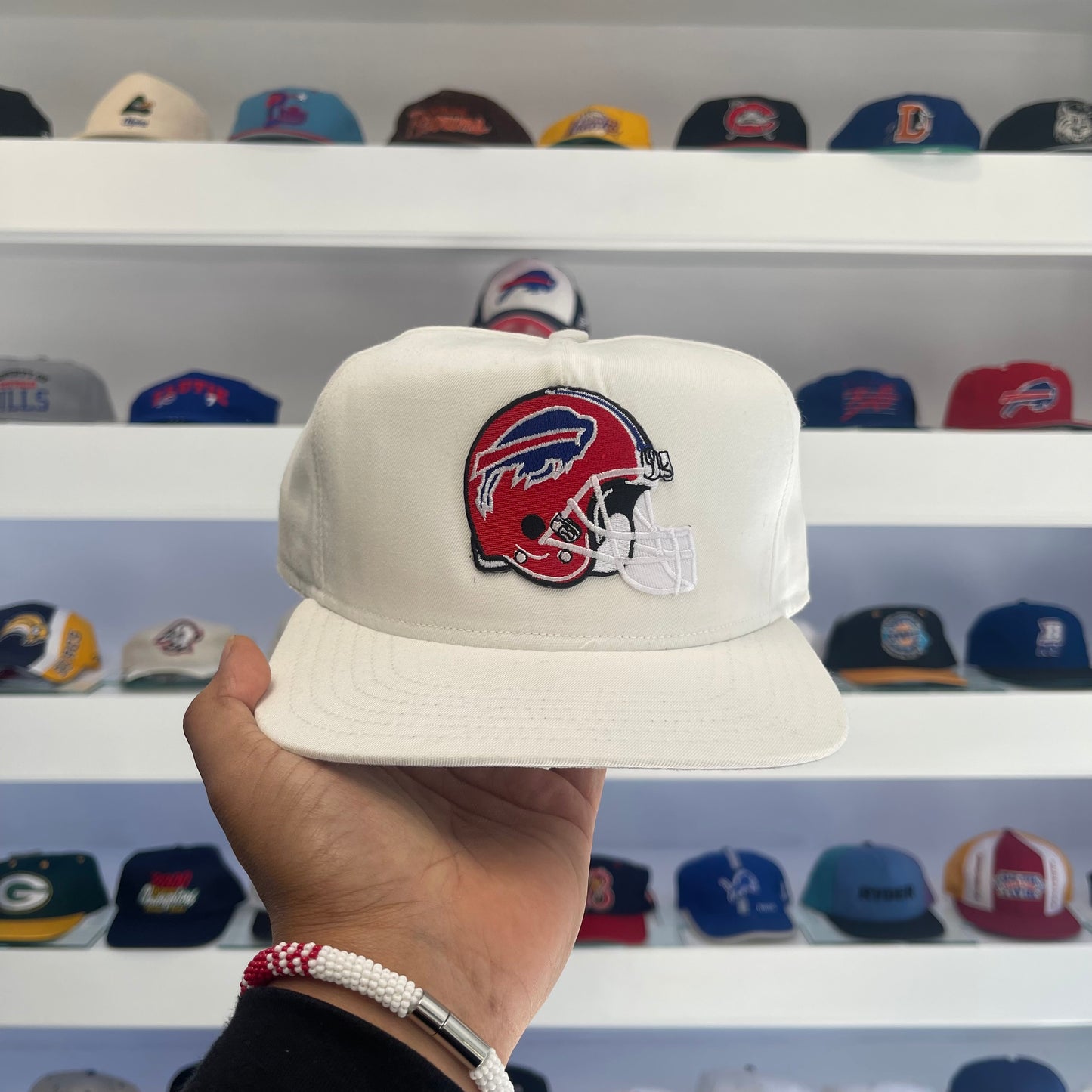 Vintage 1990s NFL Buffalo Bills Red Helmet Snap Back