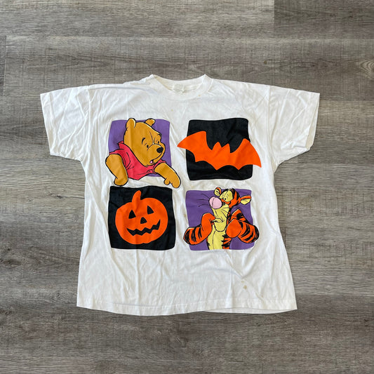 Vintage 90s Winnie The Pooh Tigger Halloween T Shirt Large