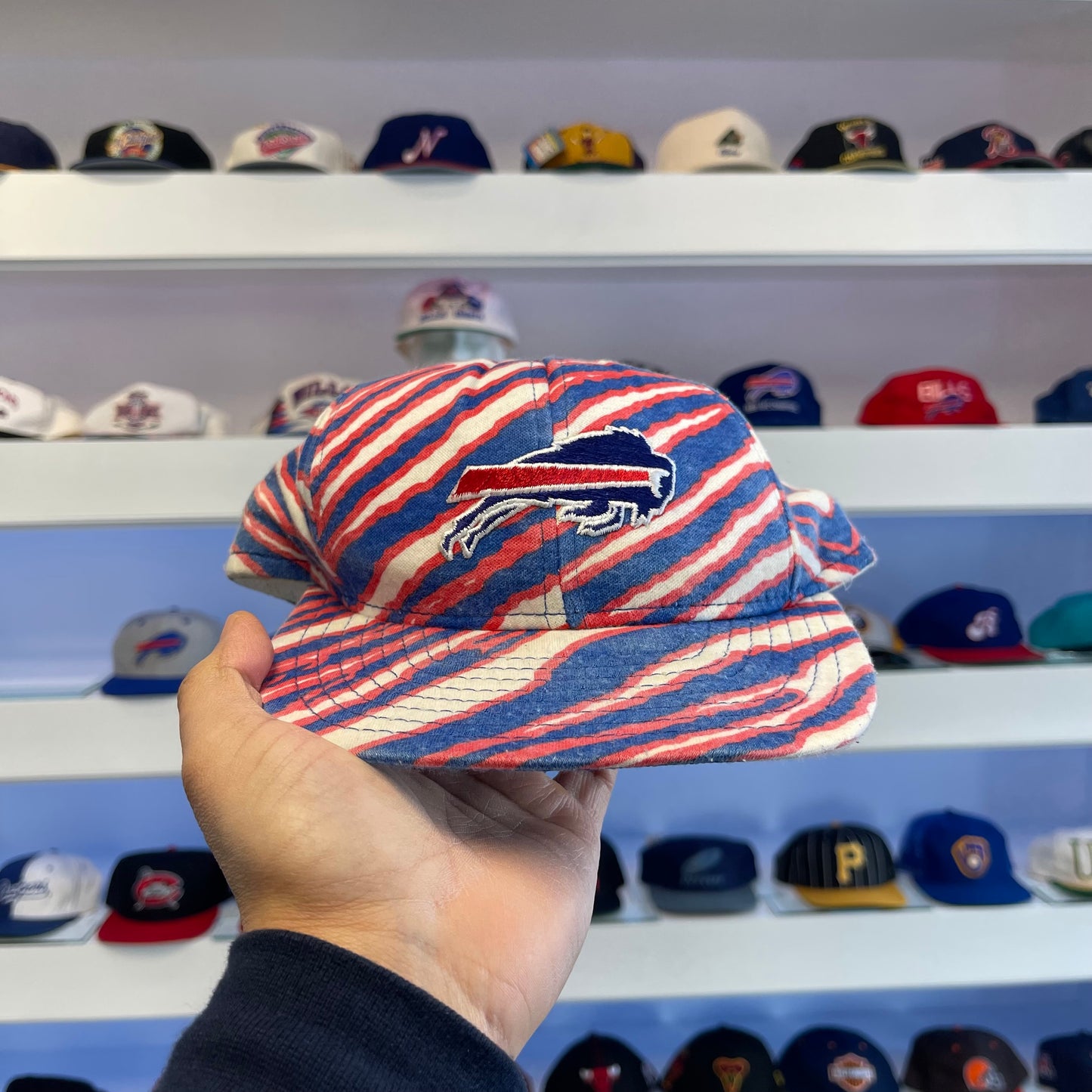 Vintage 1990s Buffalo Bills Zubaz Snap Back