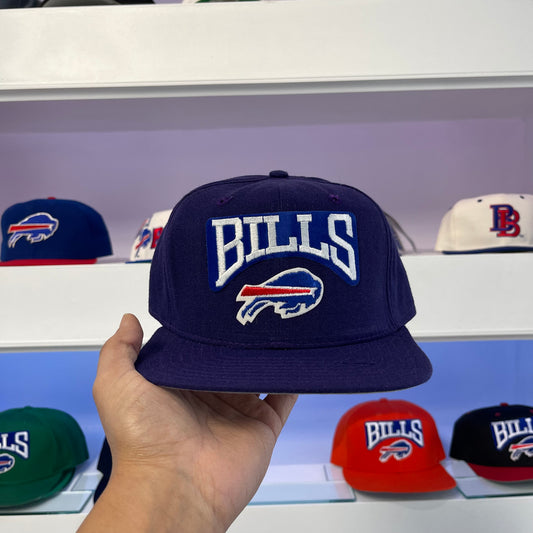 Vintage 1990s Buffalo Bills Purple Wool New Era Snap Back