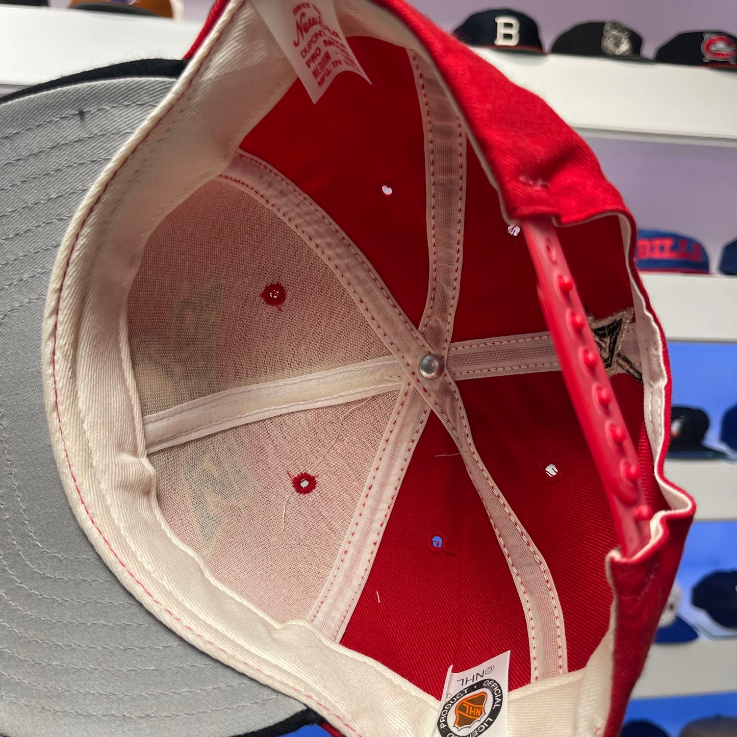 Vintage 1990s NHL Buffalo Sabres Goat Head Wool Snap Back