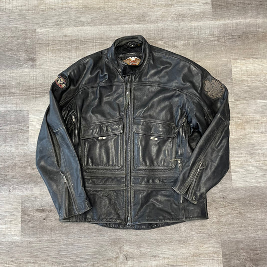 Vintage 1990s Harley Davidson Leather Jacket Size XL