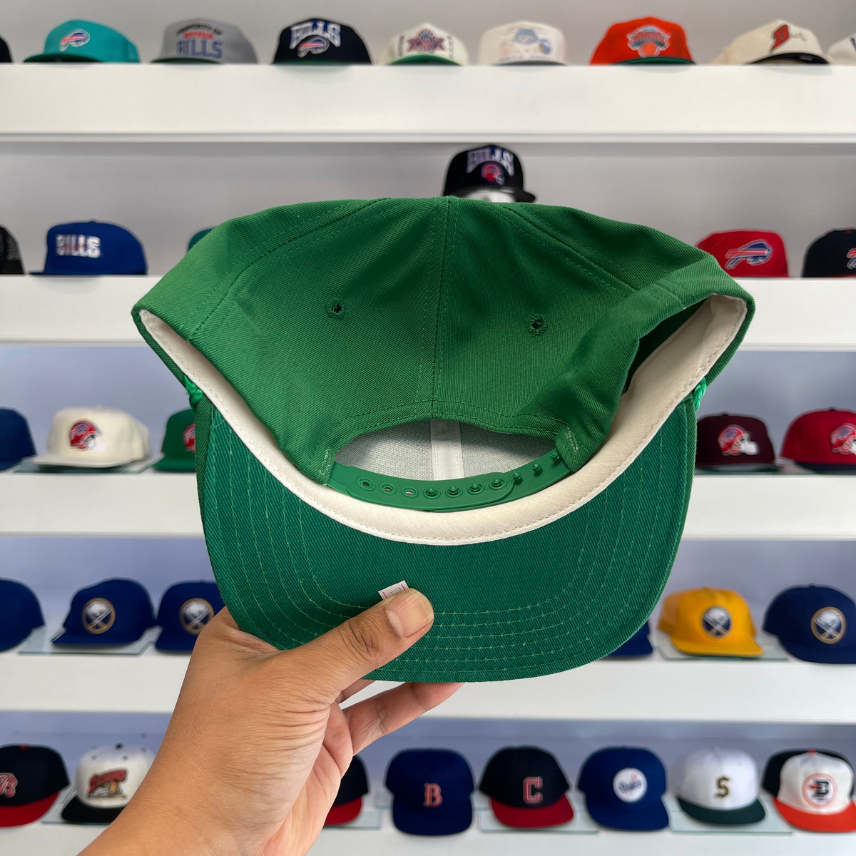 Vintage 90s Eagle Trace TPC Golf Rope Snapback Hat - Kelly Green