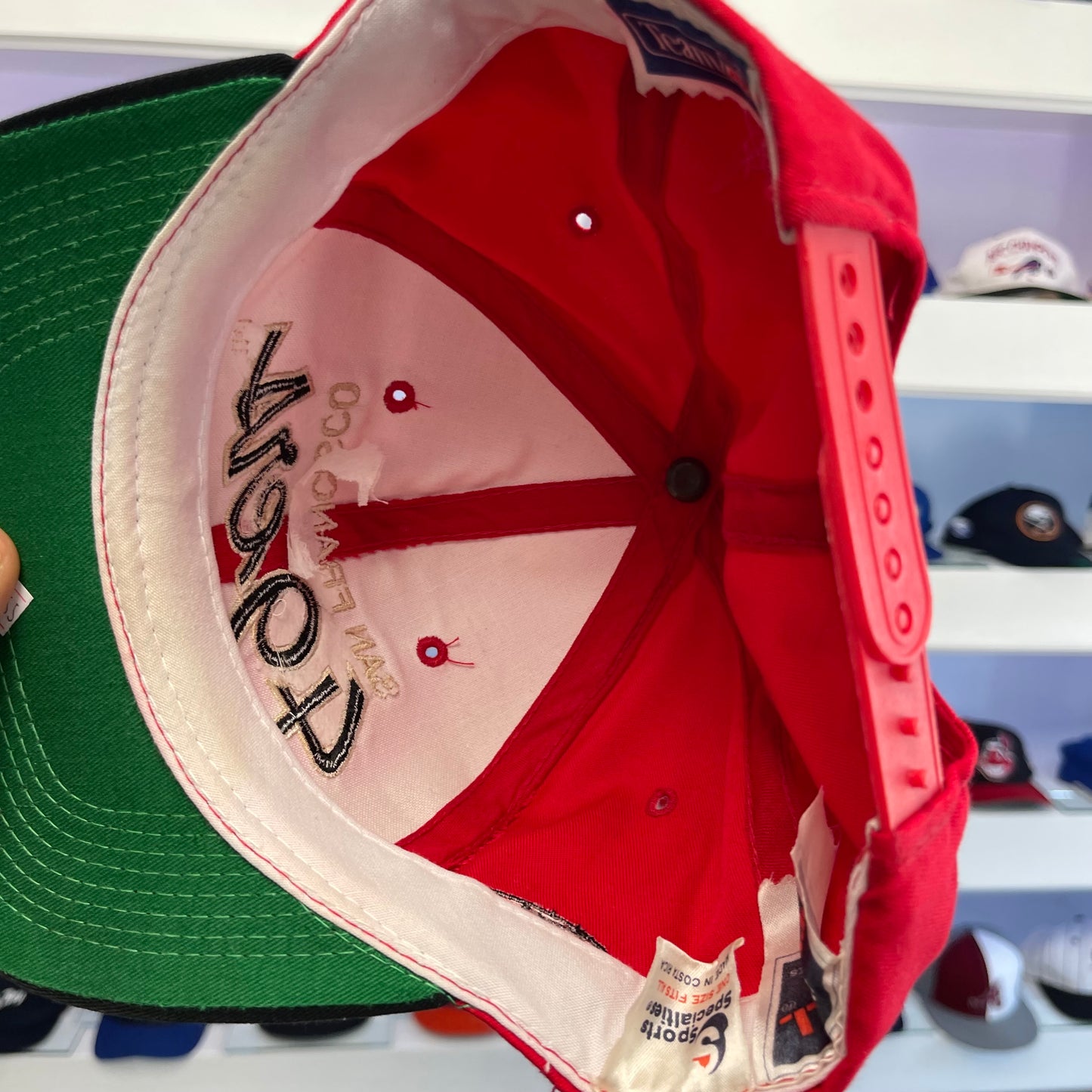 Vintage 1990s NFL San Francisco 49ers Sports Specialties Script Snap Back