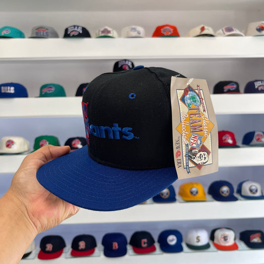 Vintage 1990s NFL New York Giants Wool Snap Back Dead Stock New