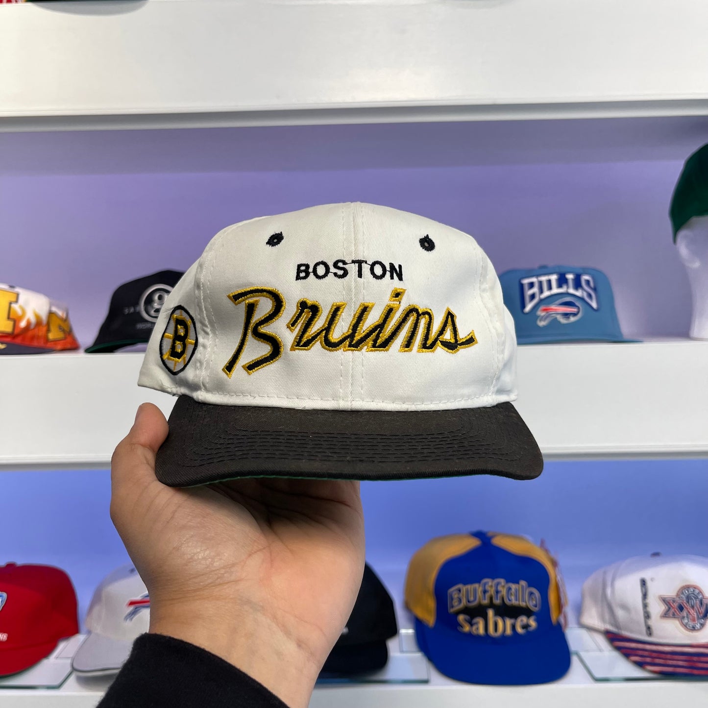 Vintage 1990s NHL Boston Bruins Sports Specialties Twill Snap Back