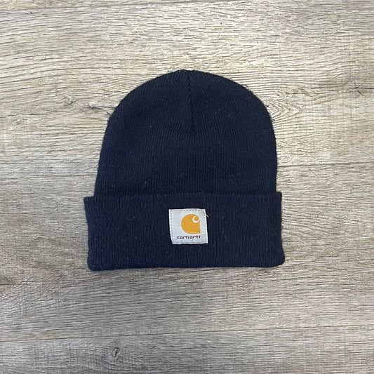 Vintage Navy Carhartt Beanie Knit Hat