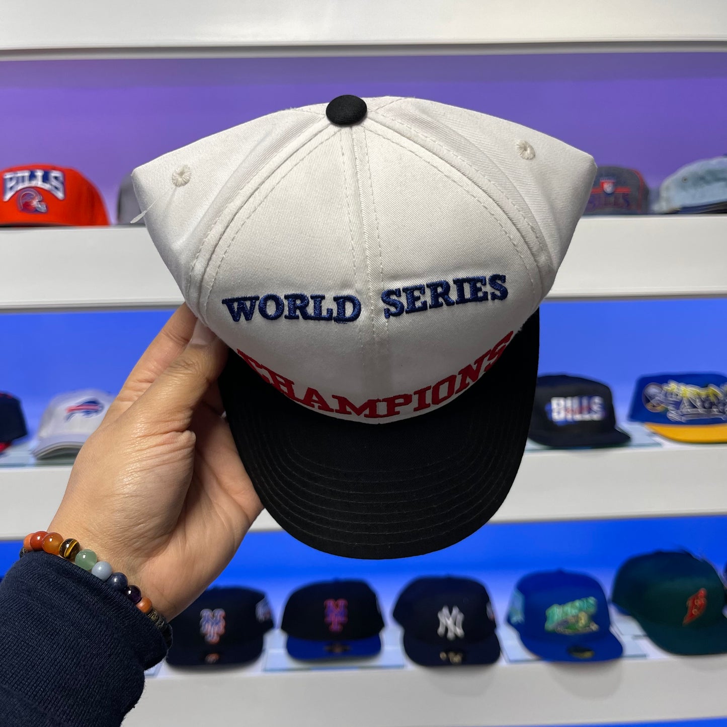 Vintage 1990s MLB Blank World Series Champions Snap Back Dead Stock New