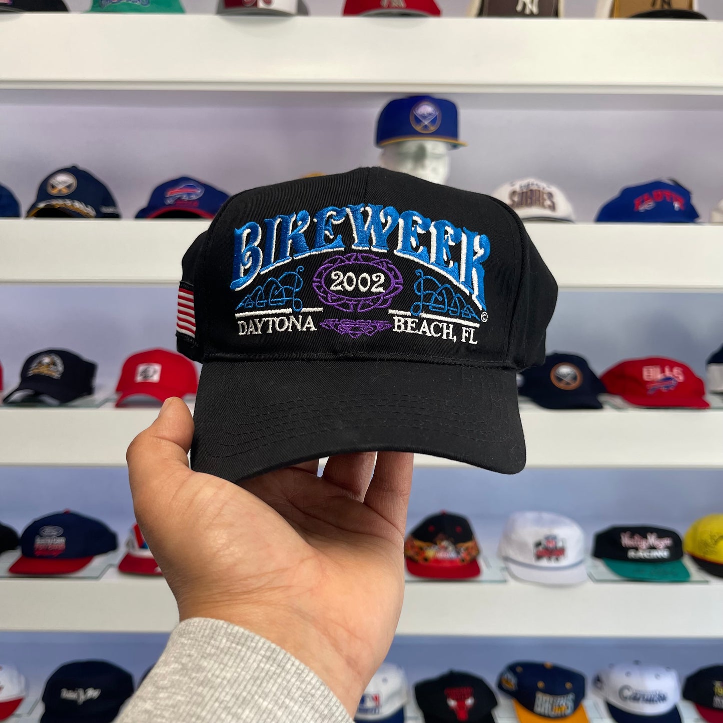 Vintage 2002 Bike Week Daytona Beach Florida Snap Back