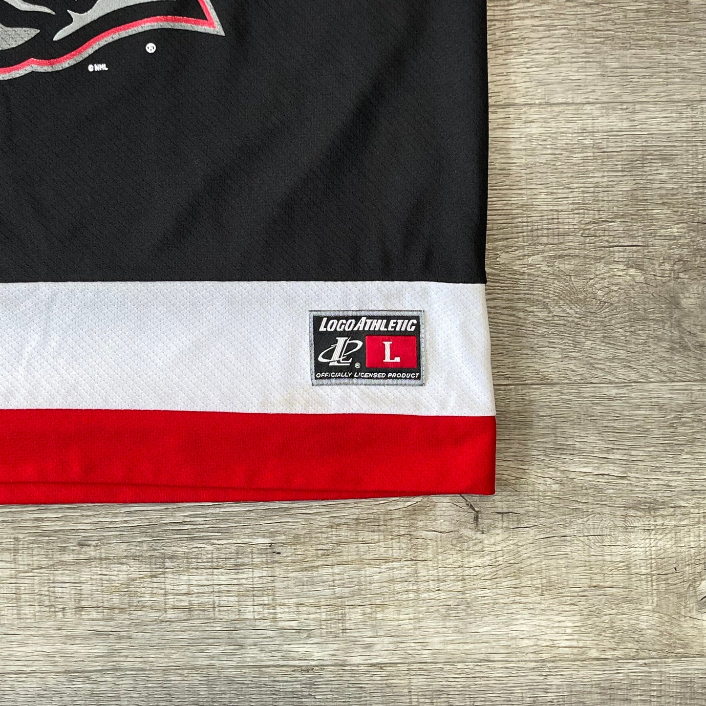 Vintage 1990s NHL Buffalo Sabres Goat Head Logo Athletic Jersey Size Large